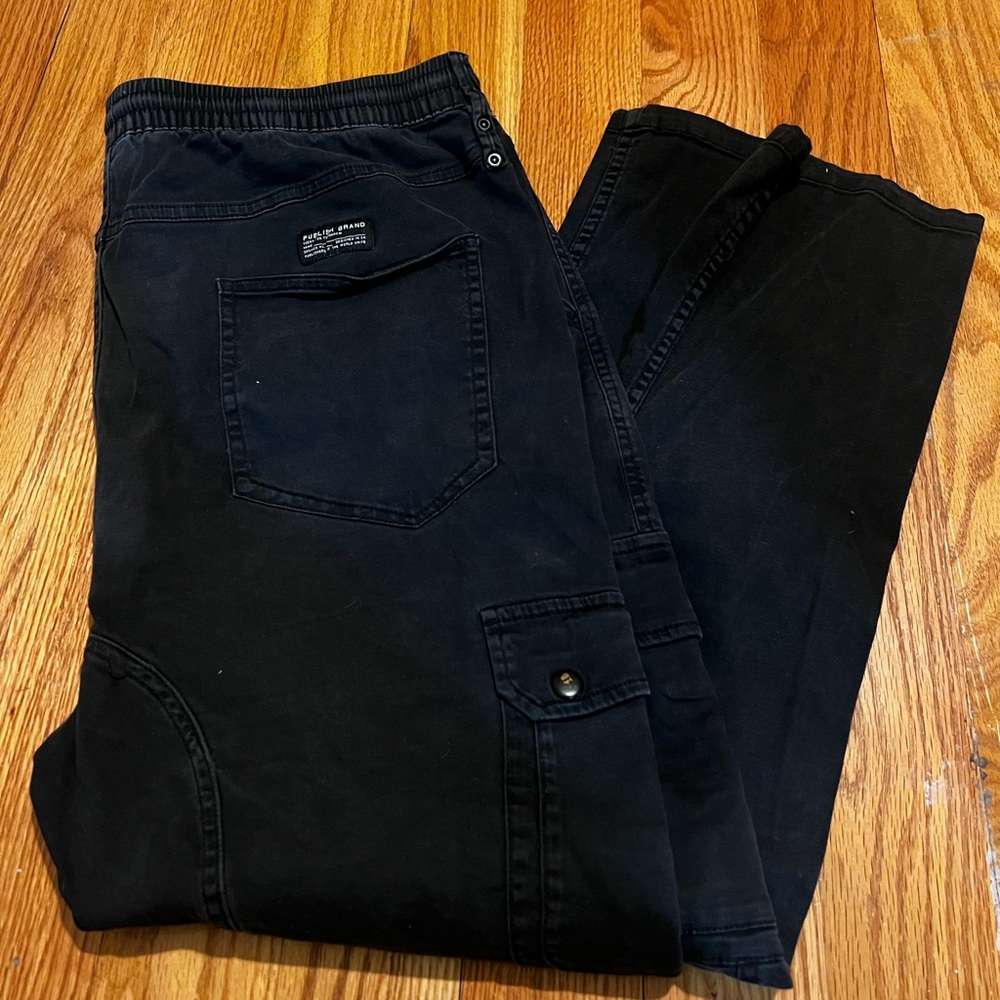 Publish Black Cargo Pants for Men